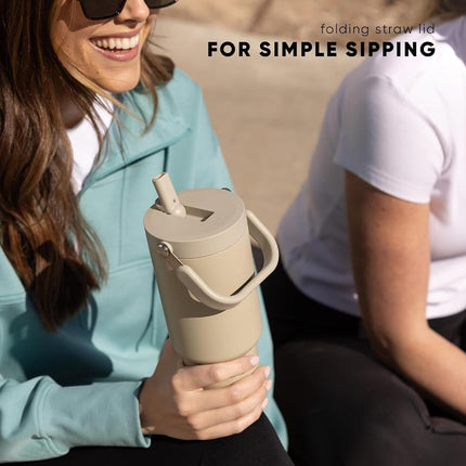 Simple Modern Trek Pivot | 30oz Flip Straw Tumbler with Handle | Water Bottle & Boot | Interchangeable Straw & Chug Lids | Insulated Stainless Steel Jug | Gym Sports Outdoors | Slumberland