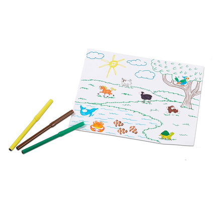 Melissa & Doug Deluxe Wooden Stamp Set: Animals - 30 Stamps, 6 Markers, 2 Stamp Pads