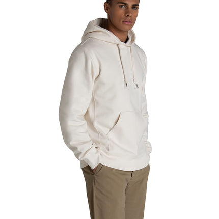 Fruit of the Loom Sudaderas de felpa con cuello redondo y sudaderas con capucha para hombre, mezcla de algodón súper suave, tallas S-2x, crema, XL
