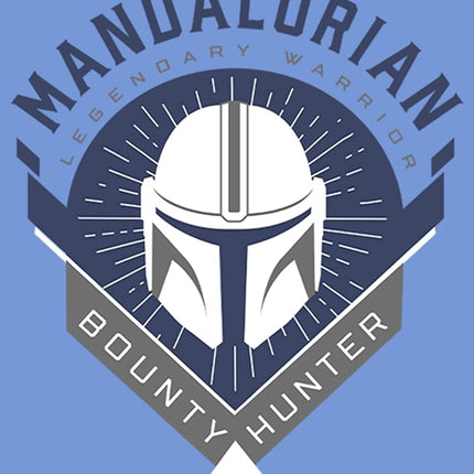 T-shirt de performance Mandalorian Crest Fifth Sun pour garçon, bleu roi chiné, petite taille