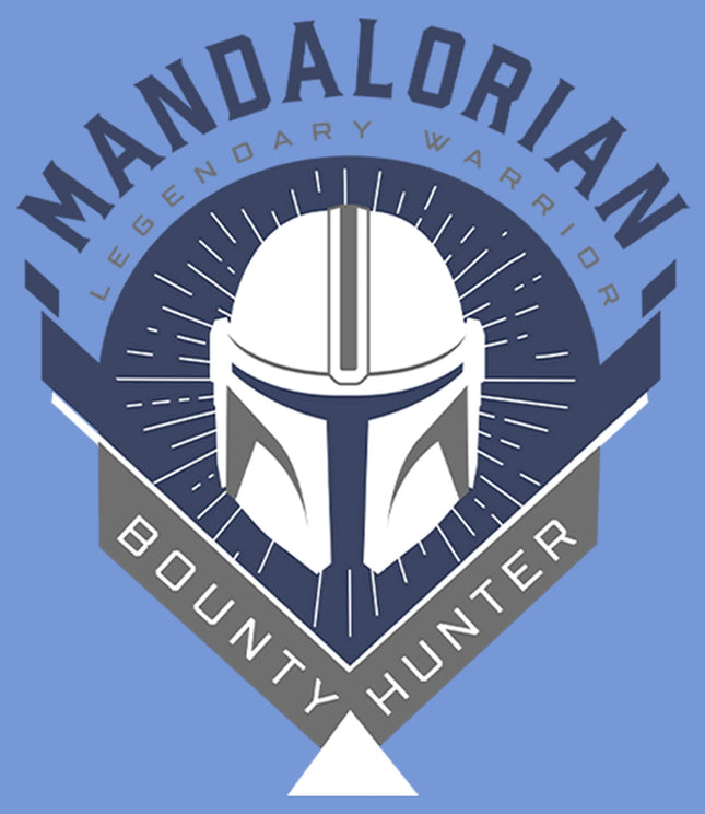 Fifth Sun Mandalorian Crest Boy's Performance Tee, Royal Blue Heather, Small
