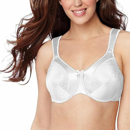 Soutien-gorge minimiseur à armatures en satin Bali Tracings pour femme - - 36E Blanc