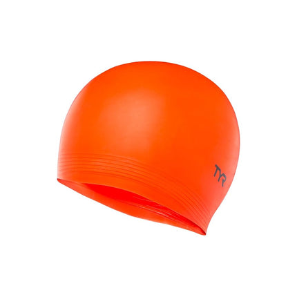 TYR Latex Swim Cap, Florescent Orange