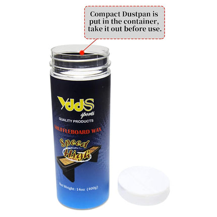 YDDS Shuffleboard Sand - Shuffleboard Wax with Mini Dustpan and Mini Brush, 2 Cans(2×14 oz)
