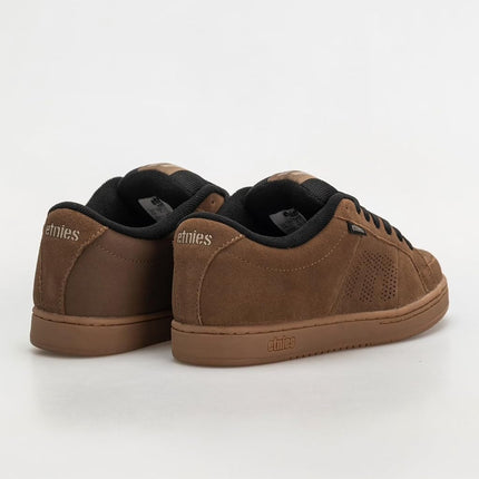 Etnies Kingpin - Classic Skate Heritage Fashion Style with on-Trend Puffy Look, Reinforced Cupsole - Brown/Warm Grey/Gum - 4