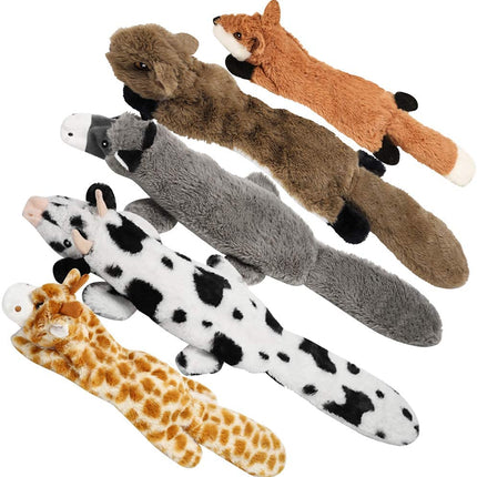 Nocciola Dog Squeaky Toys,No Stuffing Squeaky Plus