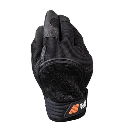 KLEIN TOOLS 40234 Wire Pulling Gloves, Extra Grip Work Gloves with Thumb Reinforcements and Grip Patches on Palm and Fingertips, Extra Large
