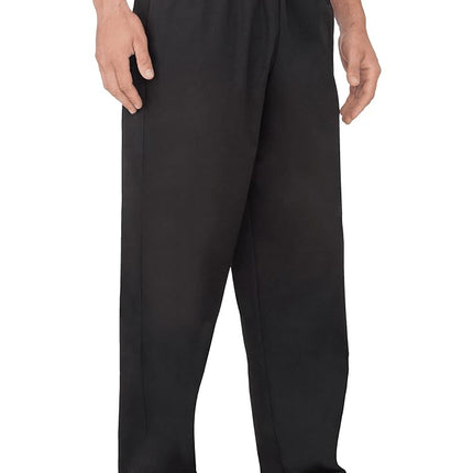 Chef Works Men's Essential Baggy Chef Pants, Black, Medium