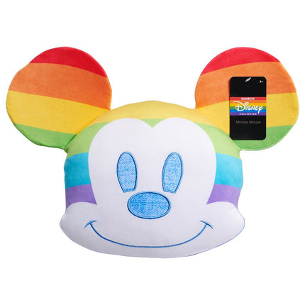 Just Play Disney Pride Character Head Plush Mickey Mouse, Juguetes para niños de 2 años en adelante, Exclusivo de Amazon