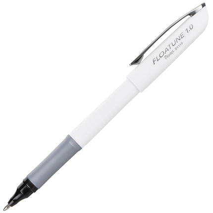 Pentel Floatune Rollerball pen, 0.8mm Medium Line, Black Ink, 12 Pack (BY110-A)