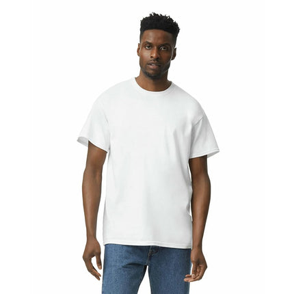 Gildan Men's, Heavy Cotton T-Shirt, Style G5000, White, S