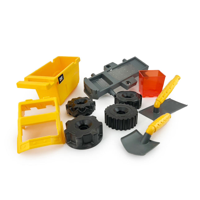 CAT Construction Toys, Sandbox Construction, Dump Truck Sand Set with Sand Accessories, Ages 3 and up