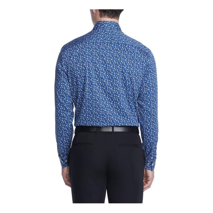 Van Heusen Men's Dress Shirt Regular Fit Stain Shield Stretch, Midnight