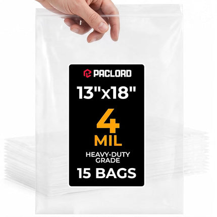 Paclord Large 13" x 18" Gallon Reclosable Poly Zip