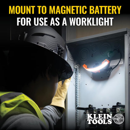 Klein Tools KHH56308 Rechargeable LED Wide-Beam Headlamp Work Light Hard Hats, 770 Lumens, Battery and Mount Included