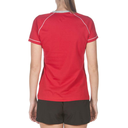 ARENA womens1D336Arena Women's Team Line Short Sleeve T-shirt Short Sleeves Shirt - - XS Red