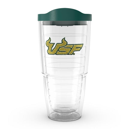 Tervis South Florida University Emblem Individual Tumbler with Hunter Lid, 24 oz, Clear