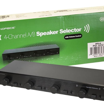 Monoprice 4-Channel A/B Speaker Selector with Volume Control