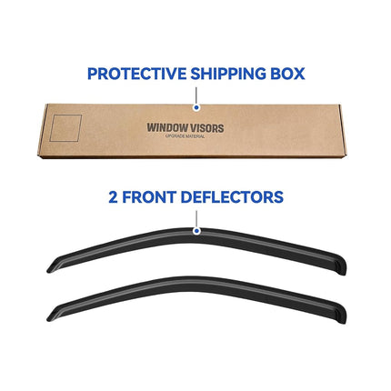 Window Visors Rain Guards for 2004-2012 Chevy Colorado/GMC Canyon Regular
