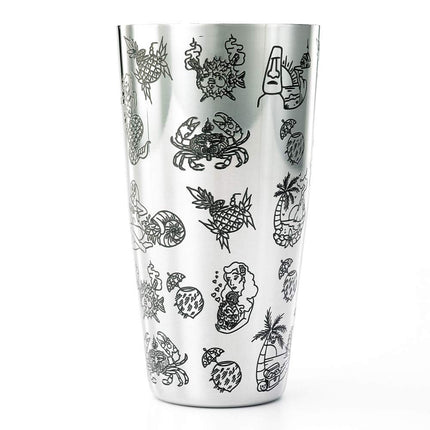 Barfly Cocktail Tin, Large 28 oz (828 ml), Stainless Steel, Tiki