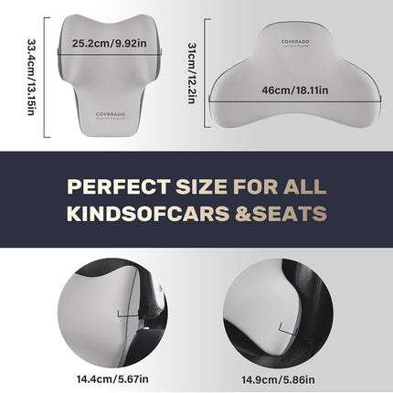 Coverado Lumbar Support and Car Neck Pillow