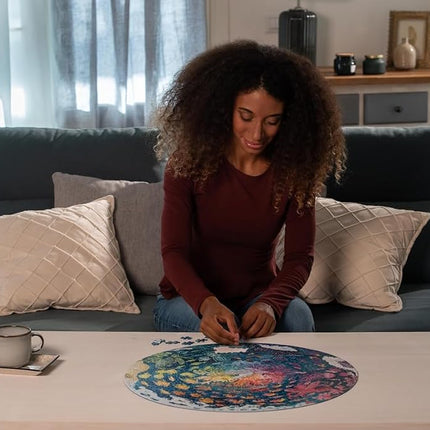 Ravensburger Circle of Colours - Oceans Circular 500 Piece Jigsaw Puzzle for Adults and Kids Age 10 Years +