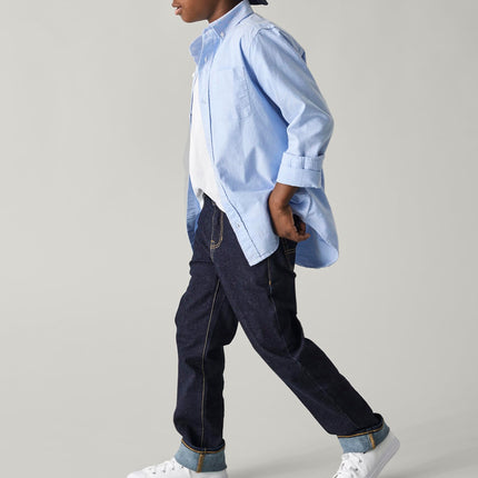 The Children's Place Boys Multipack Basic Stretch Straight Leg Jeans, Aged Indigo/Black Wash/Potter Wash/Winston Wash 4-Pack, 16 Husky