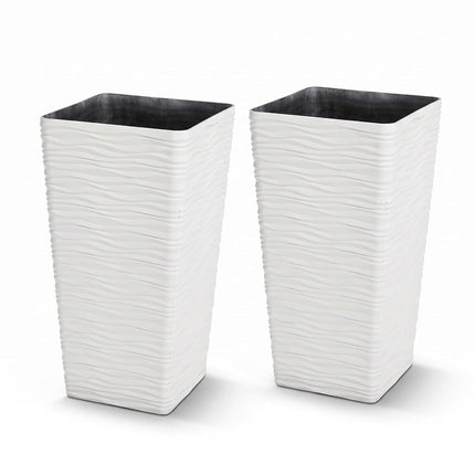 Worth Garden 2-Pack Tall Tapered Planter - Plastic