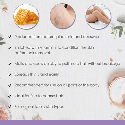 Satin Smooth Honey Wax with Vitamin E For Women 14 oz Wax