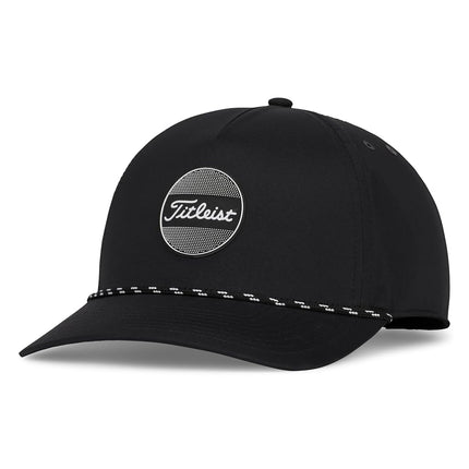 Gorra de golf Titleist Boardwalk Rope para hombre, negro/blanco