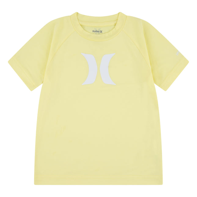 Hurley Boys' UPF 50+ Rash Guard Swim Shirt, Heaven