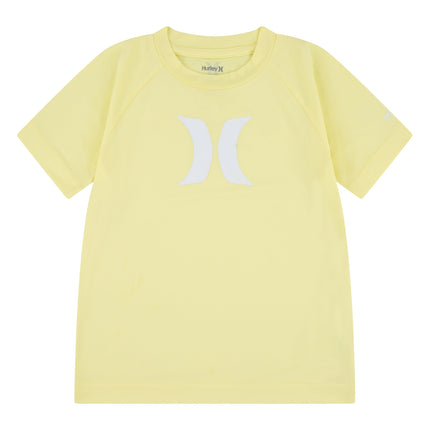 Hurley Boys' UPF 50+ Rash Guard Swim Shirt, Heaven