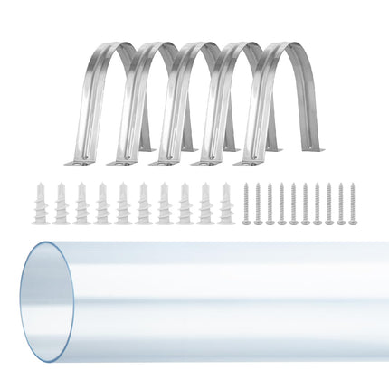 POWERTEC Clear PVC Pipe 2-1/2" x 36" Long, 1PK Pla