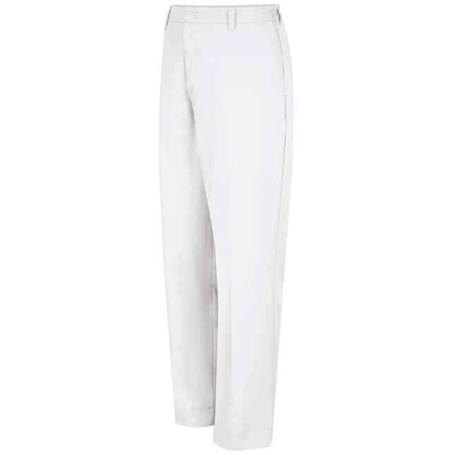 Red Kap Men's Elastic Insert Work Pant, White, 32x34