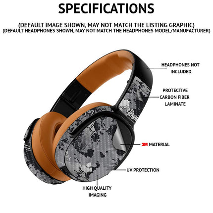 MightySkins Carbon Fiber Skin Compatible con Beats Studio Pro - Mármol Escarchado | Acabado Protector y Duradero de Fibra de Carbono Texturizada | Fácil de Aplicar