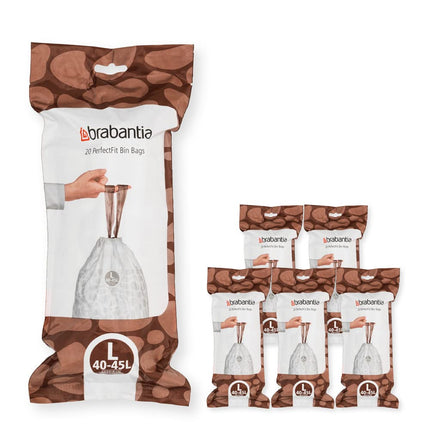 Brabantia PerfectFit Bin Liners Multipack (Size L/