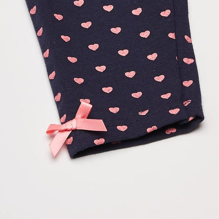 Pantalones y leggings de algodón Hudson Baby para bebés niñas, Corazones, 4T