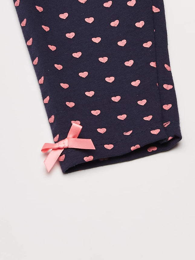 Hudson Baby Unisex Baby Cotton Pants and Leggings, Hearts, 0-3 Months