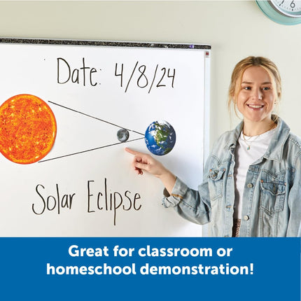 Learning Resources Giant Magnetic Solar System, Whiteboard Display, 13 Piece Set, Ages 5+