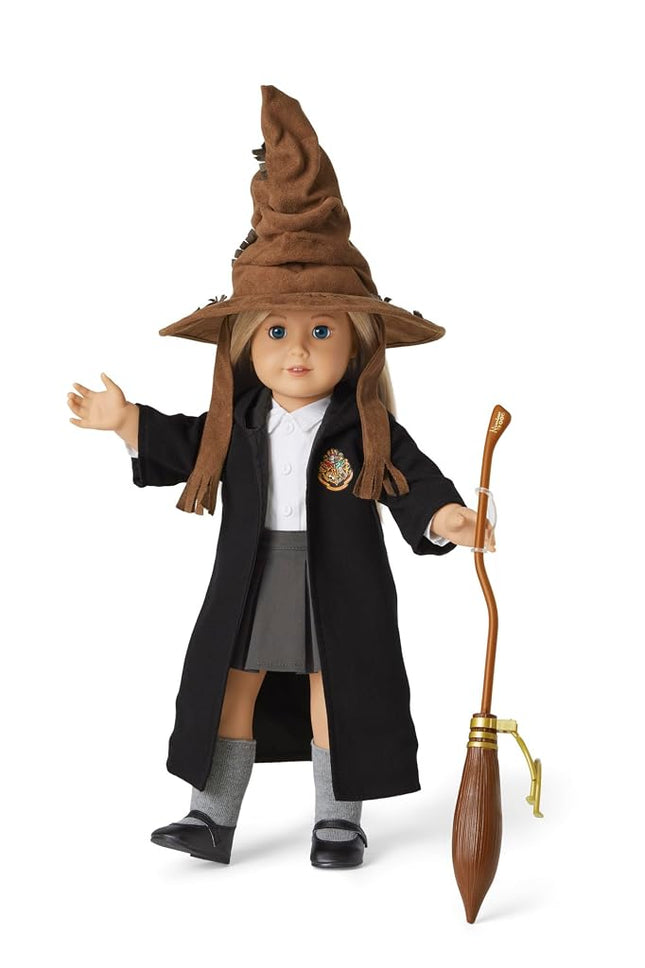 American Girl Harry Potter Hogwarts 2-Piece Sorting Hat & Nimbus 2000 for 18-inch Dolls with a Gold Nimbus 2000 Logo Broom Visit The American Girl Store Doll Not Included