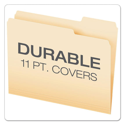 Pendaflex Essentials File Folders, Letter Size, 1/3 Cut, Position 3, Manila, 100 per Box (752 1/3-3)