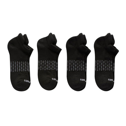 Hanes Men's Absolute Active Cushioned Heel Shield, Moisture Wicking Socks, Seamless Toe, 4-Pack, Black, 4.5-12 UK