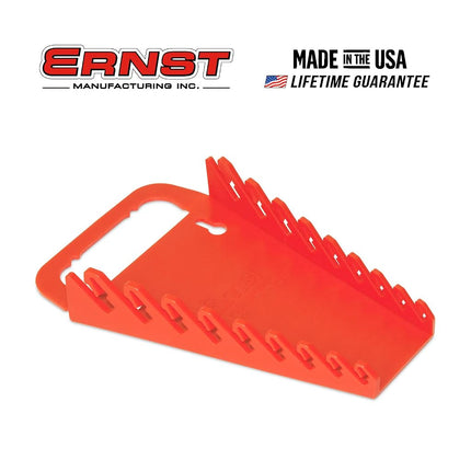 ERNST Gripper Wrench Organizer, 9 Tool, Red