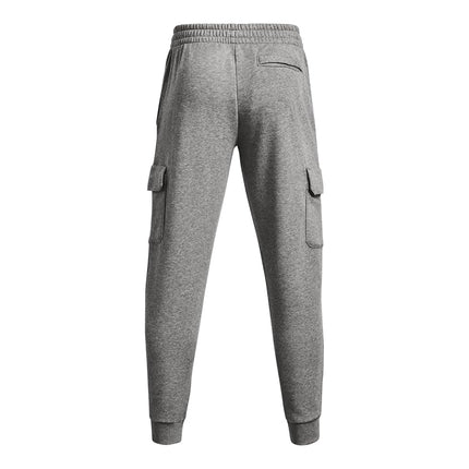 Under Armour UA Rival Fleece Cargo Jogger - Castlerock Light Heather / / White - XS