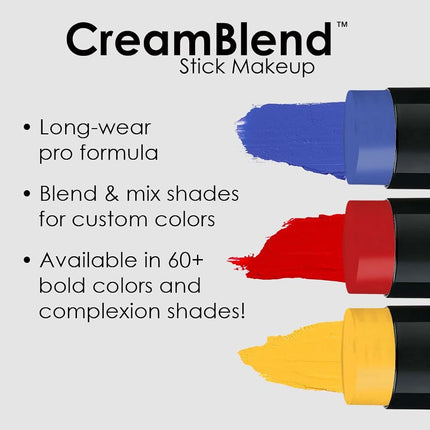 Mehron Makeup CreamBlend Stick, BLUE - .2220ml