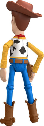 Mattel Disney Pixar Toy Story Woody Action Figure, 23 cm Playscale, Cowboy Sheriff, 14 Articulated Joints, Movie Design, Removable Hat, JKV14
