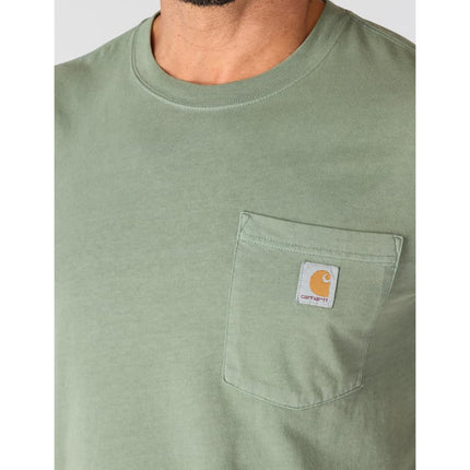 Carhartt Schweres Kurzarm-t-Shirt with Taschen und Lockerer Passform Women's T-Shirt (Pack of 1), Green Slate, L Tall