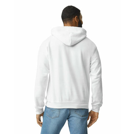 Gildan Men's Fleece Hooded Sweatshirt, Style G18500 Hooded Sweatshirt, White, 3XL