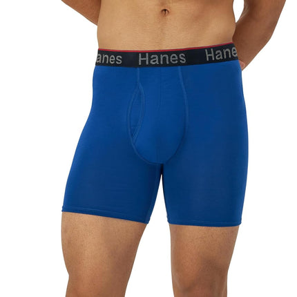 Hanes Men's Hanes Men's Comfort Flex Fit Total Support Pouch Briefs, 3-pack Boxer Briefs, Blue/Red/Black Regular Leg, M UK