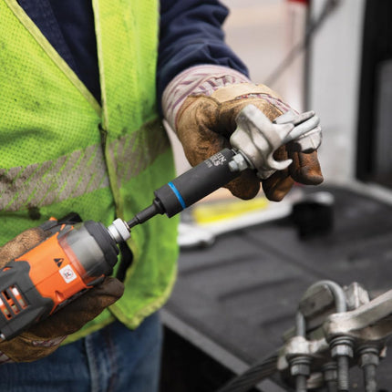 Klein Tools 66001 2-in-1 Impact Socket, Socket Wrench Sizes 3/4-Inch and 9/16-Inch Hex, 12-Point Deep Socket with 1/2-Inch Drive